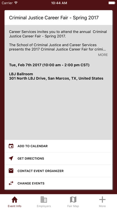 TX State Career Fair Plus screenshot 2