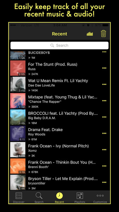 Musikk- Streaming for Both SoundCloud and Youtube screenshot 4