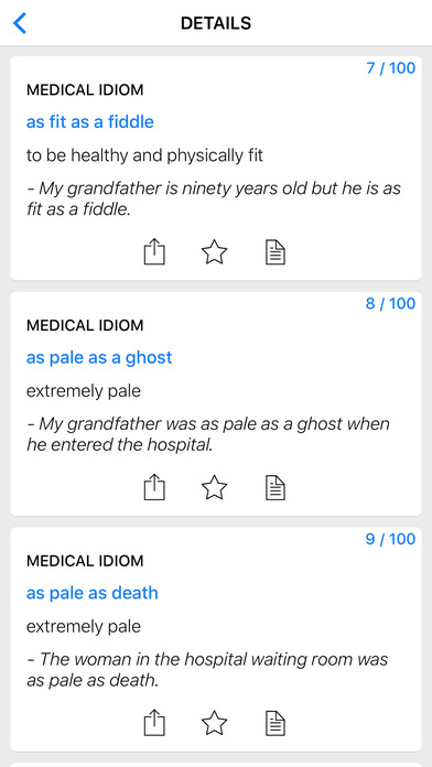 Medical idioms in English screenshot 2