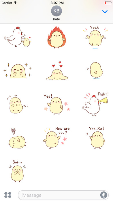 Chick Chick's Life Vol 2 Stickers for iMessage screenshot 3