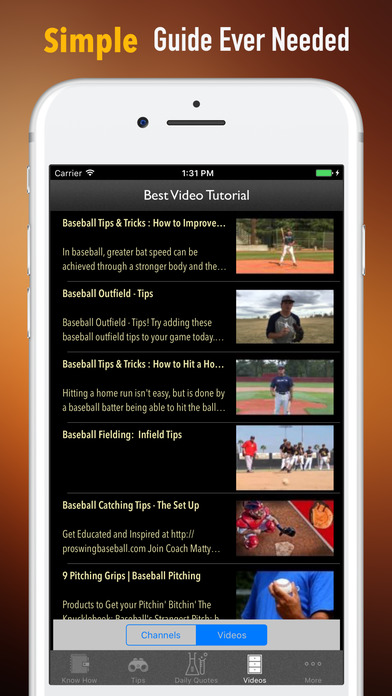 Baseball for Beginners-Video Lessons and Reference screenshot 2
