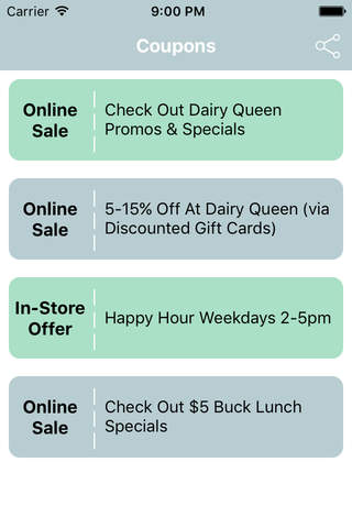Coupons for Dairy Queen Free App screenshot 2