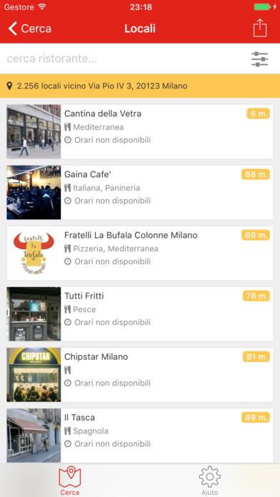 Locali d'Asporto screenshot 2