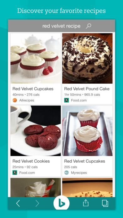 Screenshots of Bing – Fast and beautiful mobile search engine for iPhone