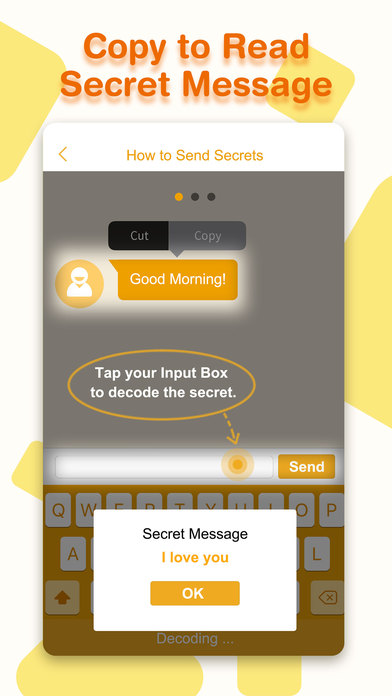 Secret Text Keyboard - Hide Texts Messages App screenshot 3