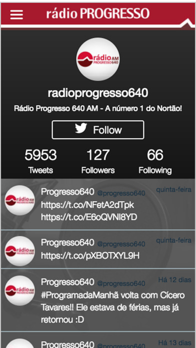 Rádio Progresso 640 screenshot 3