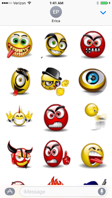 Animated Angry Smileys for iMessages screenshot 2