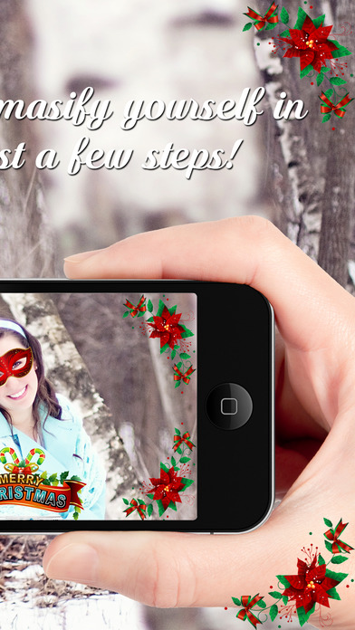 Christmas Photo Effects – Funny Face Booth Edit.or screenshot 2