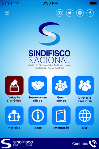 Screenshot of Sindifisco Nacional