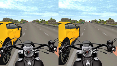 VR Bike Highway Traffic Rider screenshot 2