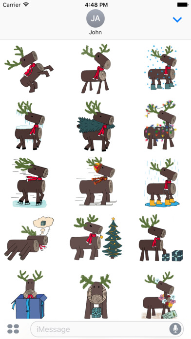 Christmas Reindeer Stickies screenshot 3