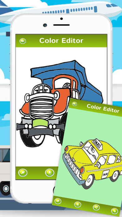 Vehicles Car Train Drawing Colouring For Kids screenshot 2