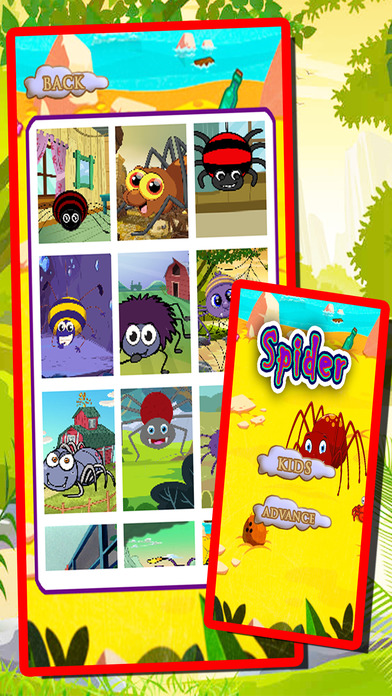 Little Spider Cartoon Game Jigsaw Puzzle Version screenshot 2