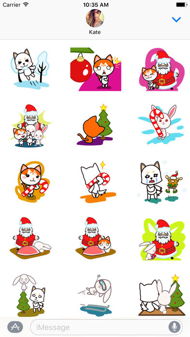 Santa & His Pet Friends - Christmas Time Stickers screenshot 3