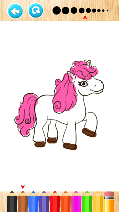 Pony Coloring Book - Kid Game for My Little Toddle screenshot 3