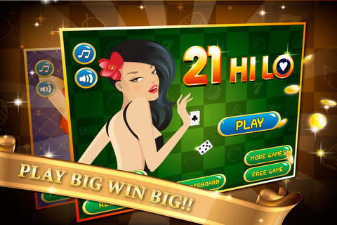 21 Hi Lo : Diamond Gangster Casino Slot Machines screenshot 3