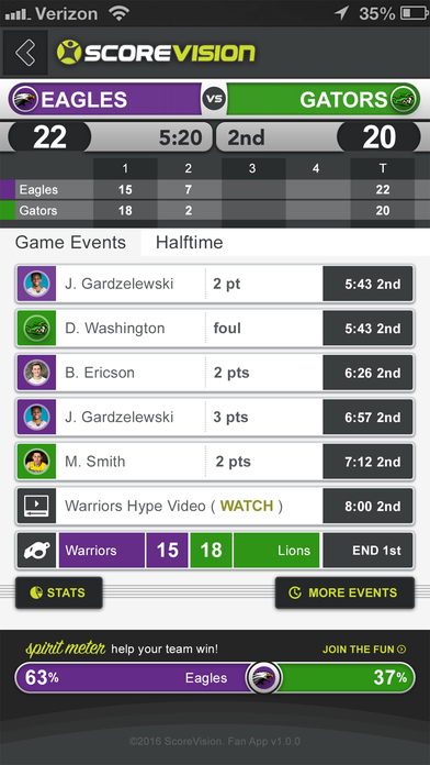 ScoreVision Fan App screenshot 4