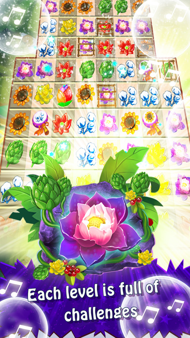Blow Blossom - The Free Flower Blast Match 3 Game screenshot 3