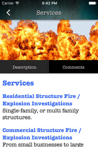 IRIS Fire Investigations screenshot 2