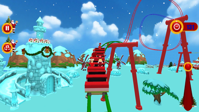 Christmas Santa Roller Coaster 3D Pro screenshot 4