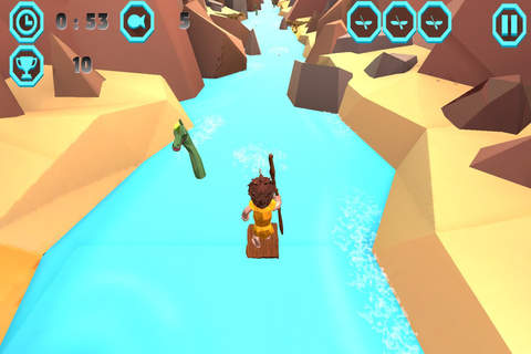 Prehistoric Travel - Deadly River 3D screenshot 2