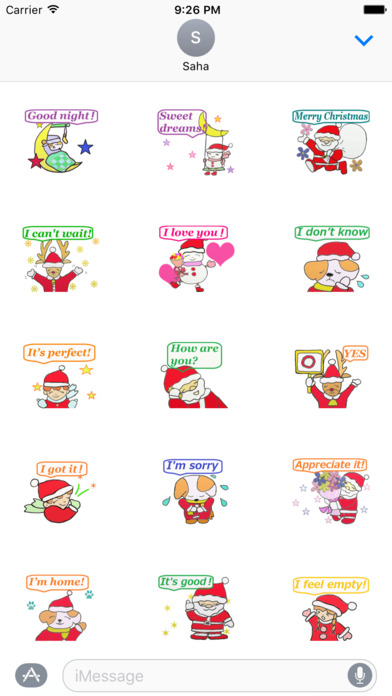 Happy Christmas & New Year for iMessage screenshot 3