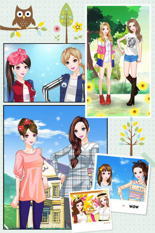 明星姐妹 - 明星变变变，换装，打扮，女生 screenshot 2