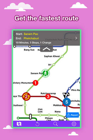 Bangkok Transport Map - MRT Map and Route Planner. screenshot 2