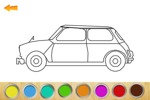 Coloring cars and trucks for kids & children book for boys & girls screenshot 2
