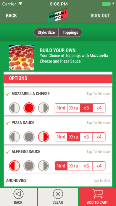 Garibaldi’s Pizza screenshot 4