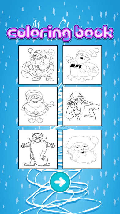 Santa Claus Coloring Book For Kids screenshot 2
