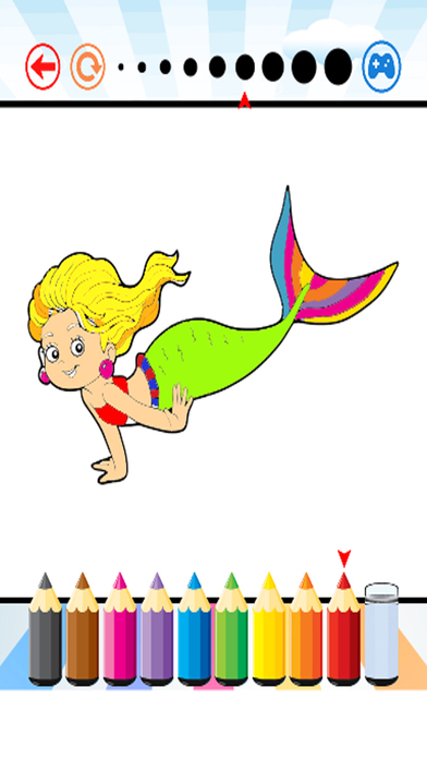 Mermaid Beach Coloring Book - Activties For Kid screenshot 3