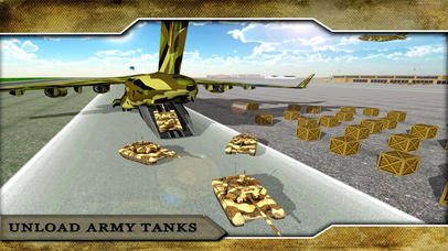 Army Airplane Tank Transporter 3D screenshot 3