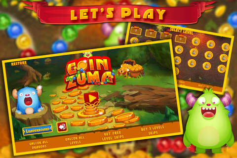 Coin Zuma –The best Zuma Bubble Shooter Style game screenshot 4