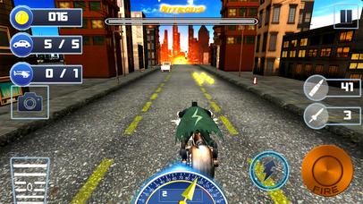 Gunship Bike Shooter : 3D Free Highway Attack screenshot 4