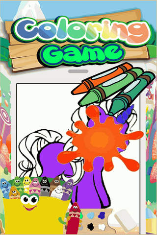 Coloring Pages Little Unicorn Version screenshot 2