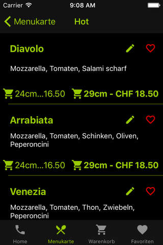 pizzapronto.ch screenshot 3