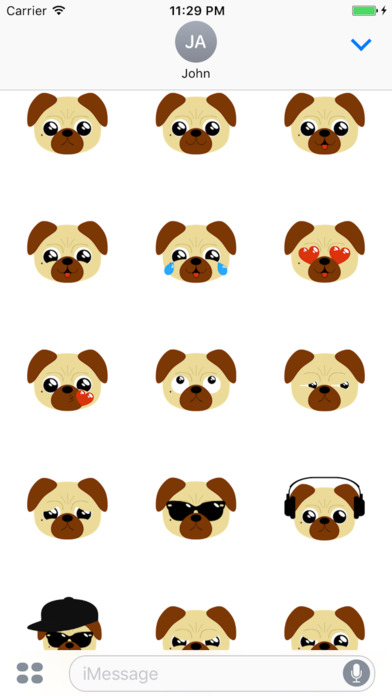 Light Cute Puppy Stickers screenshot 4