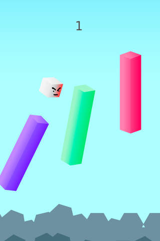 Pillar Jump - Cube Jumping Game Featuring Angry Emoji screenshot 3