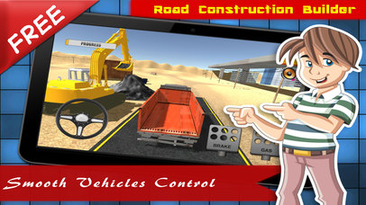 Road Construction Builder Crane & Truck Simulator screenshot 3