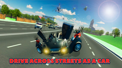 Car Robot: Transformers vs Cops Racing 3D screenshot 2
