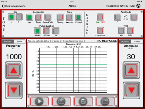 iAudiometer B screenshot 2