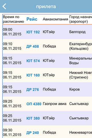 Vnukovo Airport Flight Status screenshot 3
