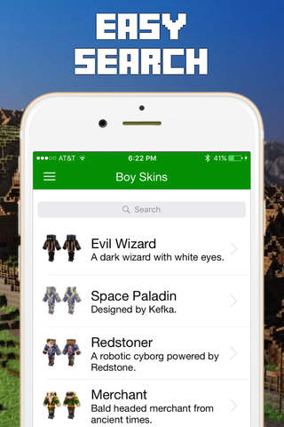 Boy Skins for Minecraft Pocket Edition PE screenshot 2