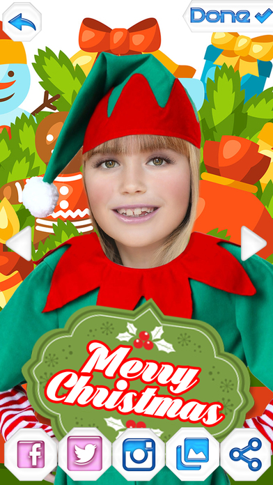 Elf Photo Booth – Christmas Camera Pic Stickers screenshot 3