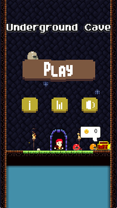 Underground Cave – Jump to escape in pixel quest screenshot 2
