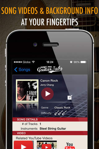 Pocket Jamz Guitar Tabs Lite - Giant Catalog of Interactive Guitar Songs with Tabs, Lyrics and Chords screenshot 3