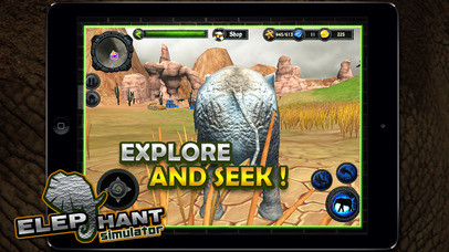 Wild Elephant Simulator 3D Crazy Attack Game Free screenshot 2