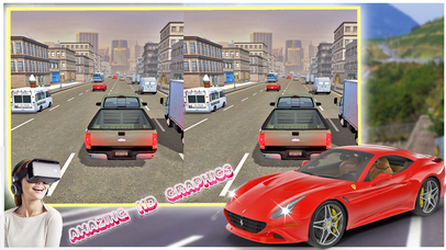 VR - Crazy Car Racer : Traffic Racing Free screenshot 2