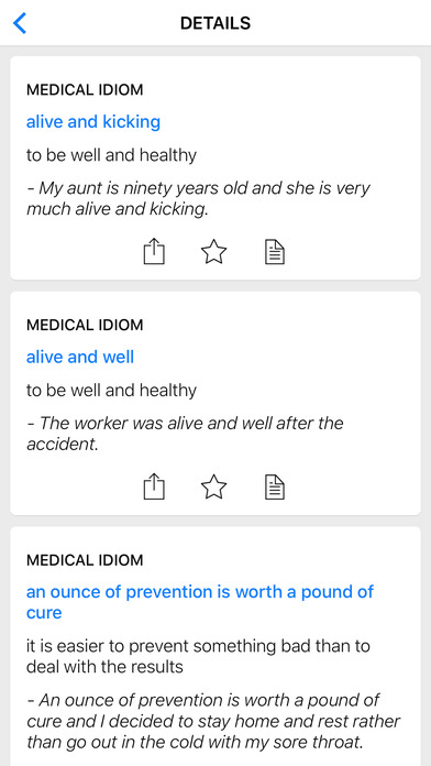 Time & Medical idioms screenshot 2